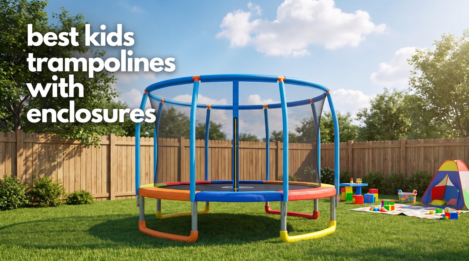 best kids trampolines with enclosures