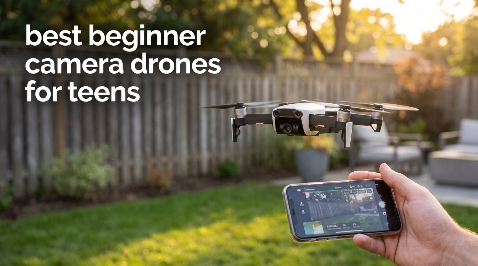 best beginner camera drones for teens