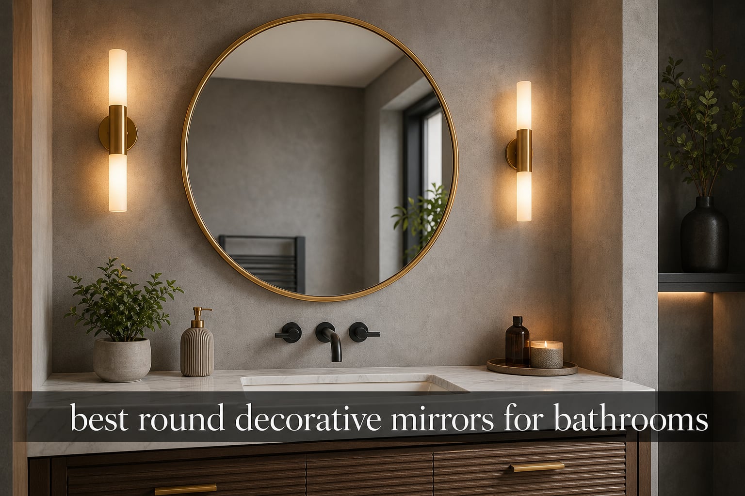 best round decorative mirrors for bathrooms