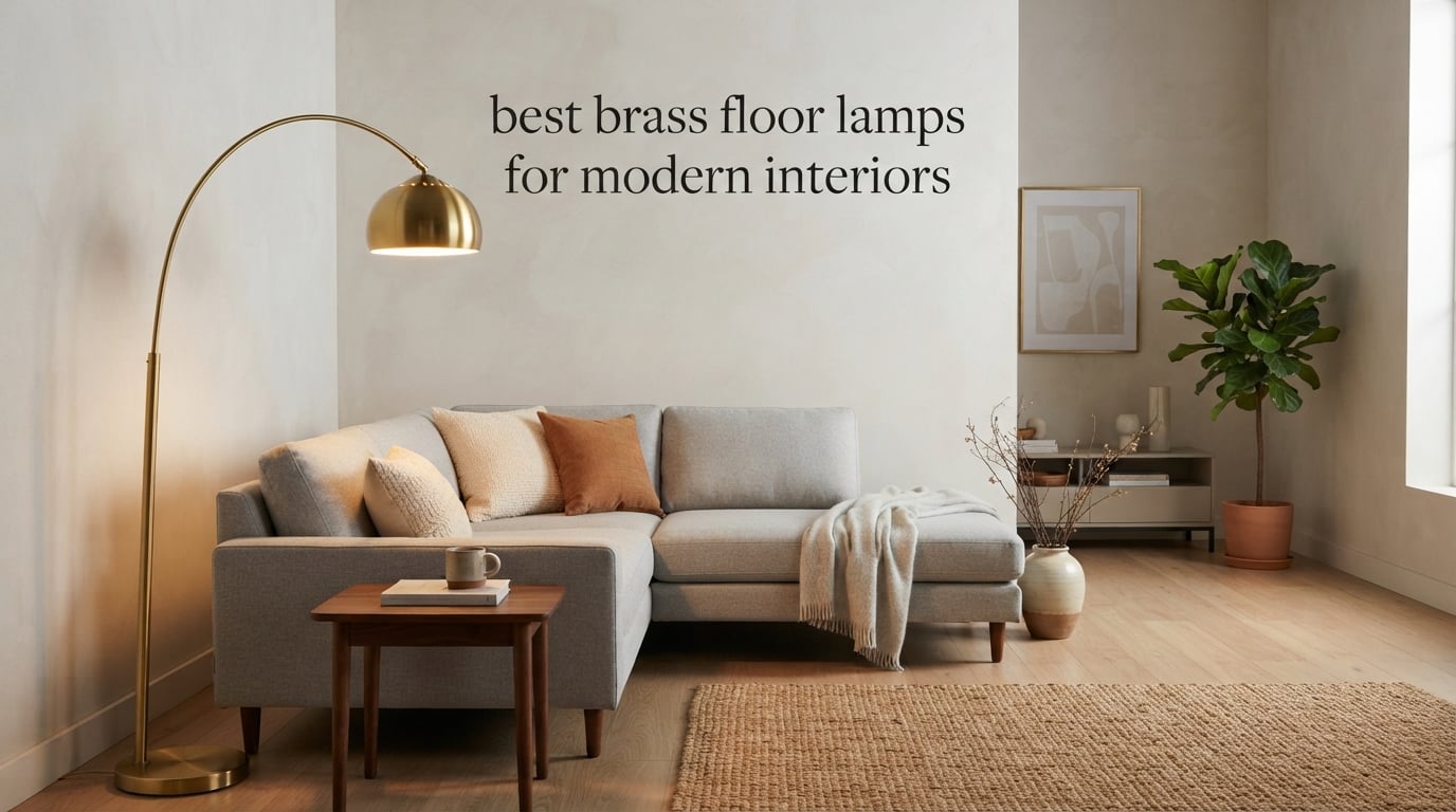 best brass floor lamps for modern interiors