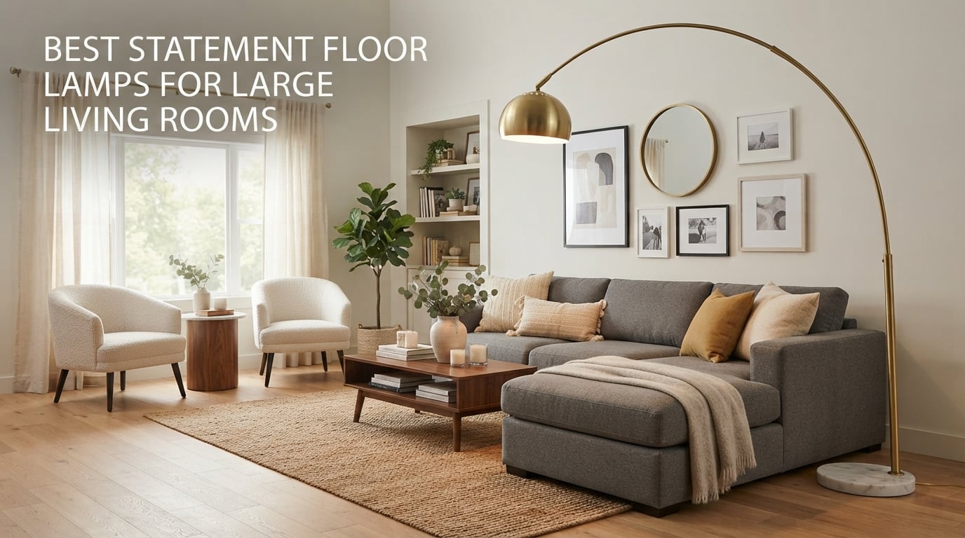 best statement floor lamps for large living rooms