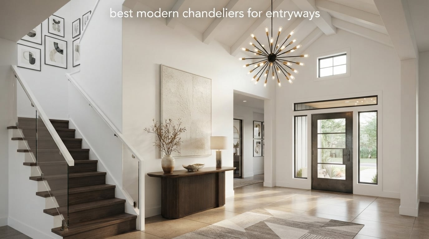 best modern chandeliers for entryways