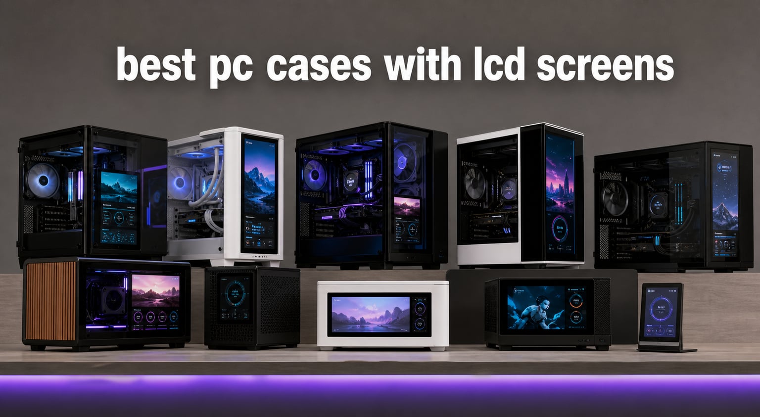 best pc cases with lcd screens