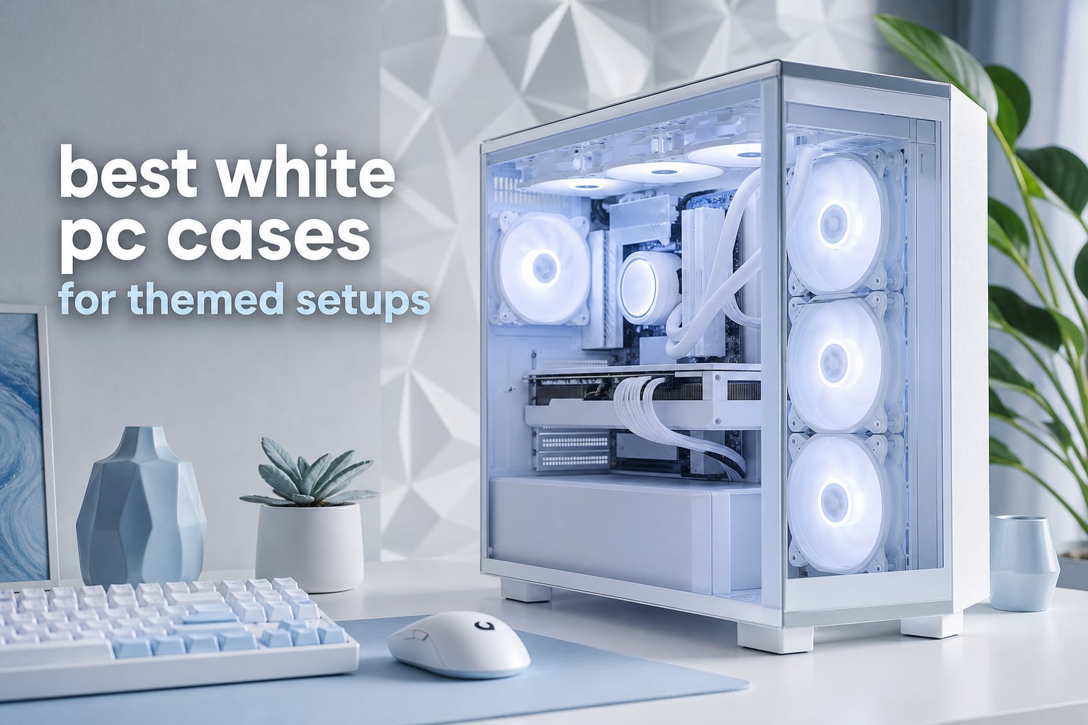 best white pc cases for themed setups