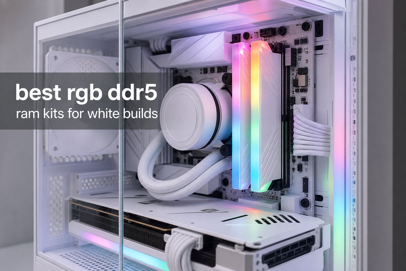best rgb ddr5 ram kits for white builds