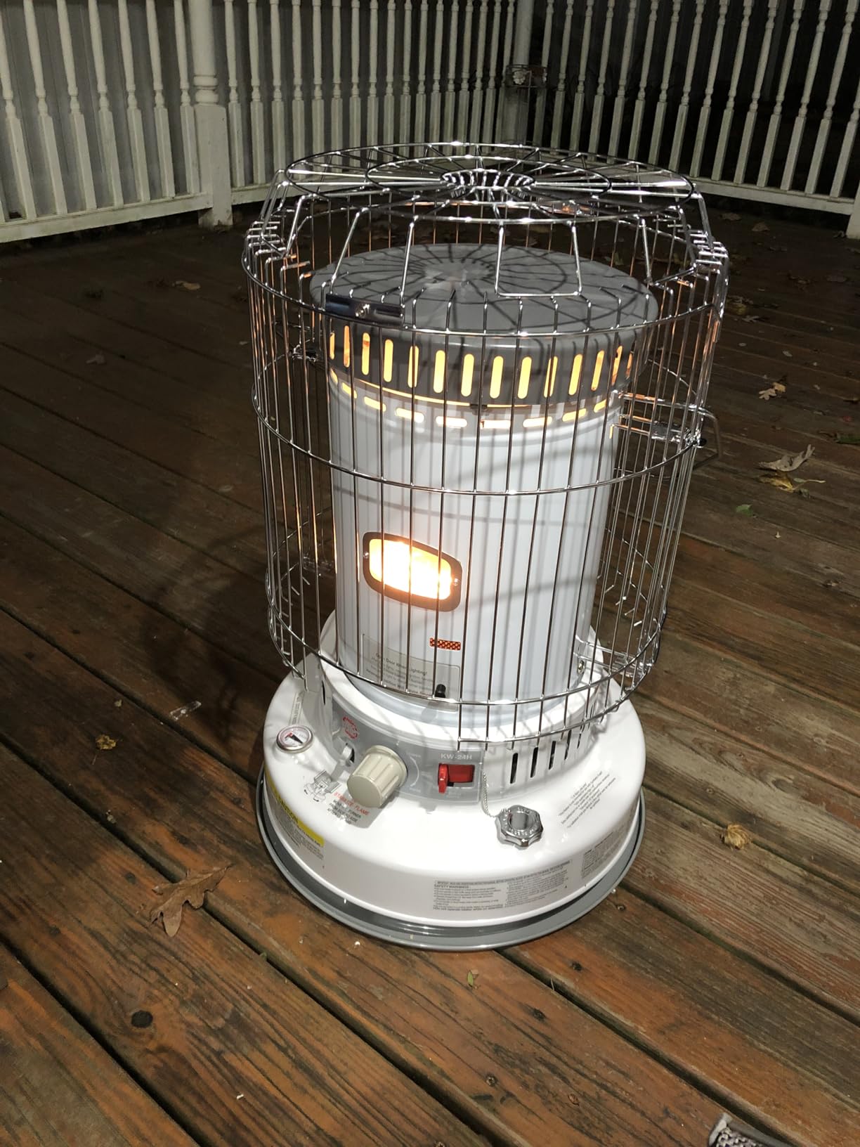 Comfort Glow Indoor Kerosene Convection Heater, 23,800 BTUs, Grey - KW-24J | Heater for Winter Emergencies, 360 Degree Heating Radius, Heats up to 1,000 sq. ft., Operates up to 12 Hour on One Tankful customer photo 1
