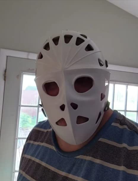 Mylec Adult Street Hockey Goalie Mask - High-Impact - Ventilation Holes + Adjustable Straps - Street Hockey Only,Halloween Mask customer photo 2