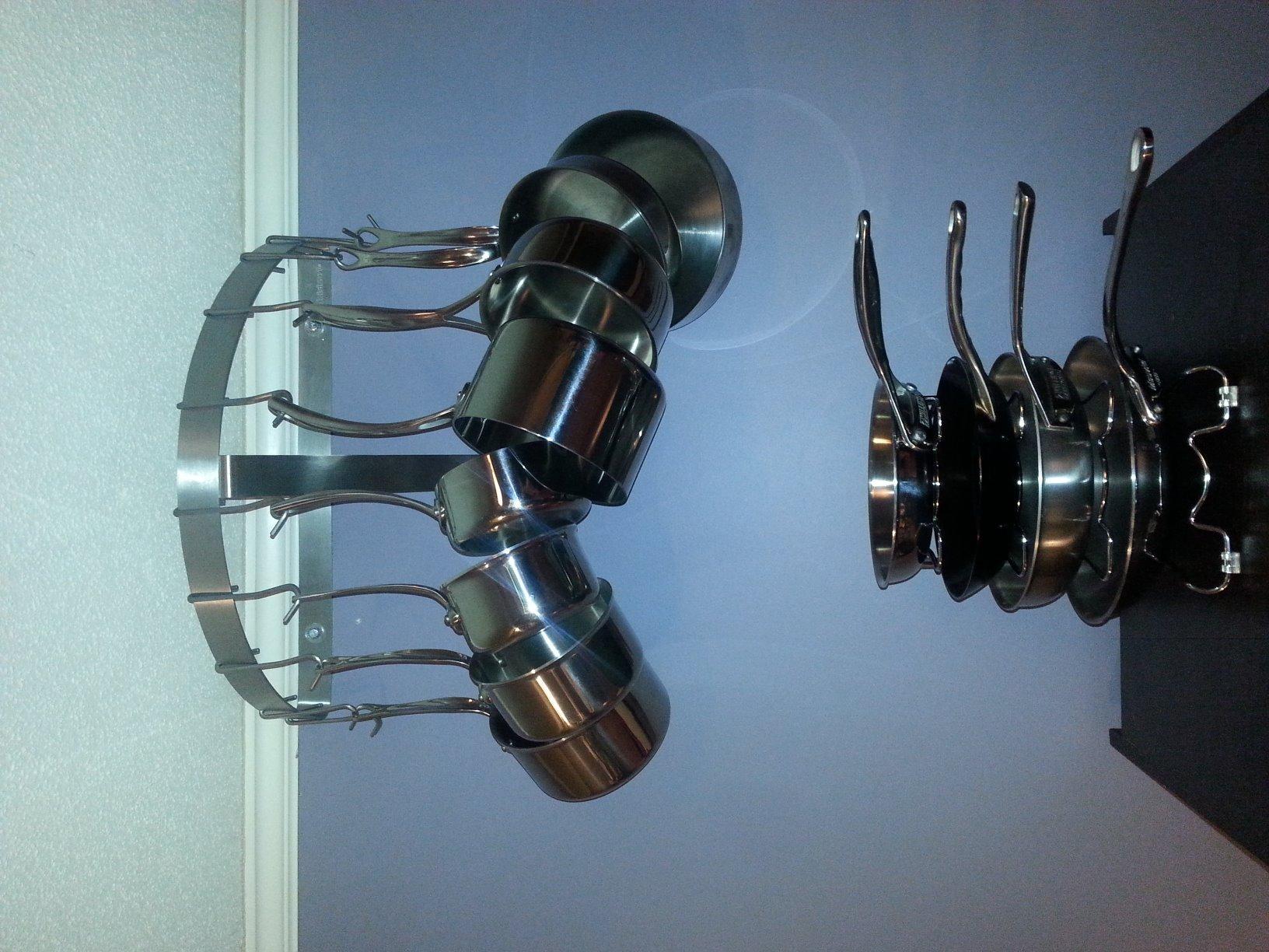 Cuisinart Chef's Classic Half-Circle Wall-Mount Pot Rack, Brushed Stainless customer photo 1