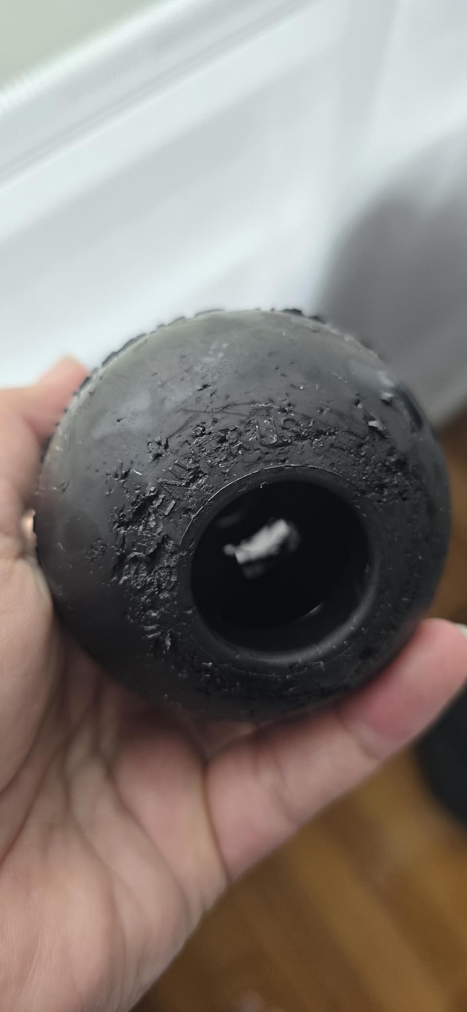 KONG Extreme Dog Toy, Durable Natural Rubber Chew, for Large Dogs | Treat-Filling Chew & Fetch Toy with Erratic Bounce, Made from KONG's Most Durable Natural Rubber for Power Chewers customer photo 2