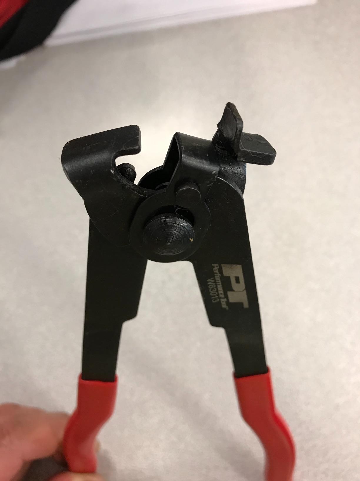 Performance Tool W83013 Ear Type CV Joint Boot Clamp Pliers | Automotive CV axle boot clamp tool. Crimps and flattens ear type clamps. Easy installation and repair customer photo 2