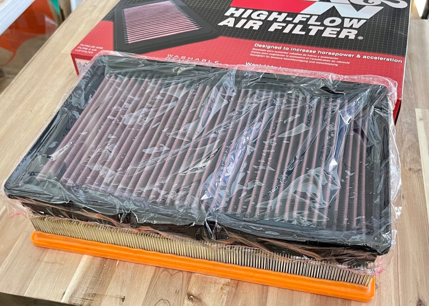 K&N High-Flow Original Lifetime Engine Air Filter: Increase Power: Premium, Washable: Compatible with Select 2002-2026 Dodge/Ram: 1500, 2500, 3500, 4500, 5500, 33-2247 customer photo 2
