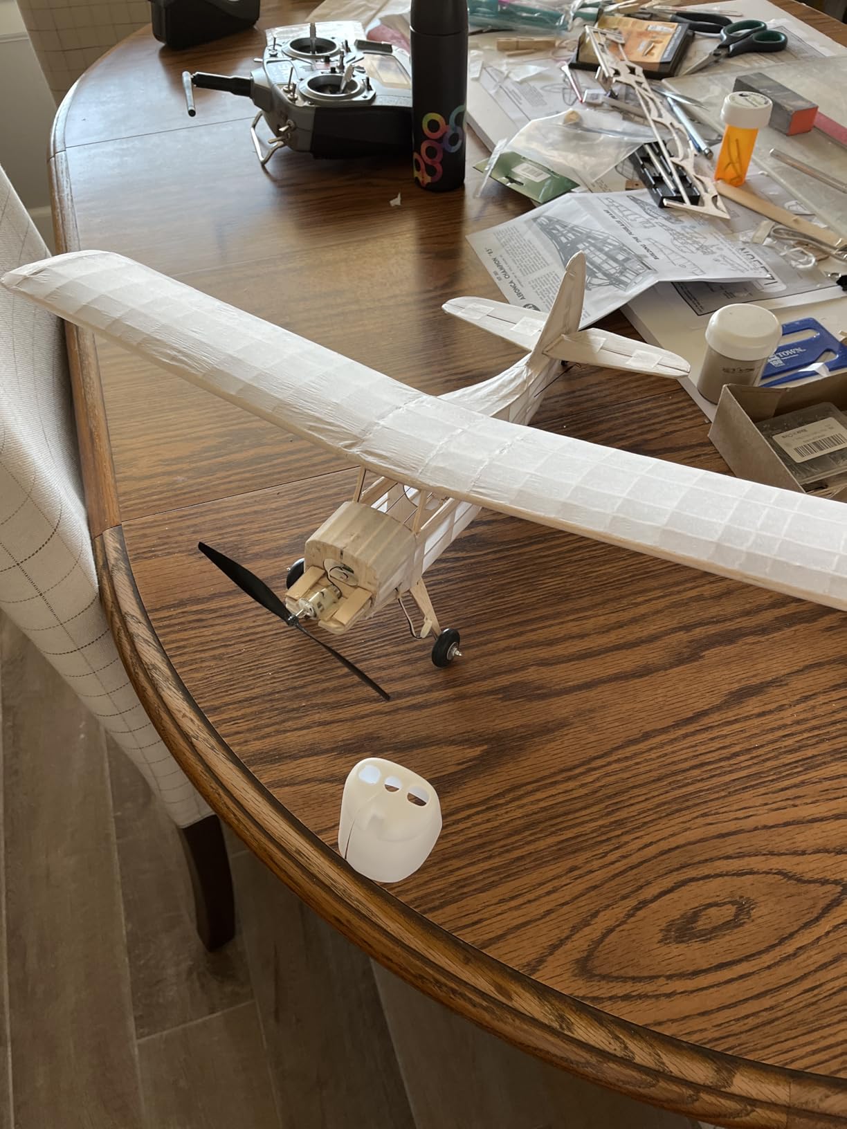 Guillow's Aeronca Champion Balsa Model Airplane Kit - 24 in Wingspan | Series 300 scale private plane with laser cut parts Build for static display or fly with rubber, gas, or electric power customer photo 1
