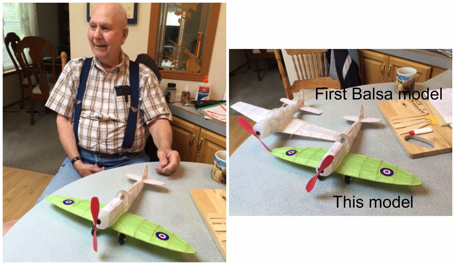 Guillow's Supermarine Spitfire Model Kit - 16 1/2 in Balsa Wood Plane customer photo 1