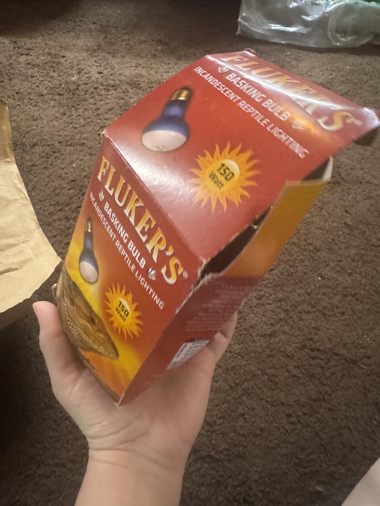 Fluker's Incandescent Basking Spotlight Bulbs for Reptiles Tanks, Reptile Heat Lamp Bulbs for Infrared Light, 150-Watt customer photo 2