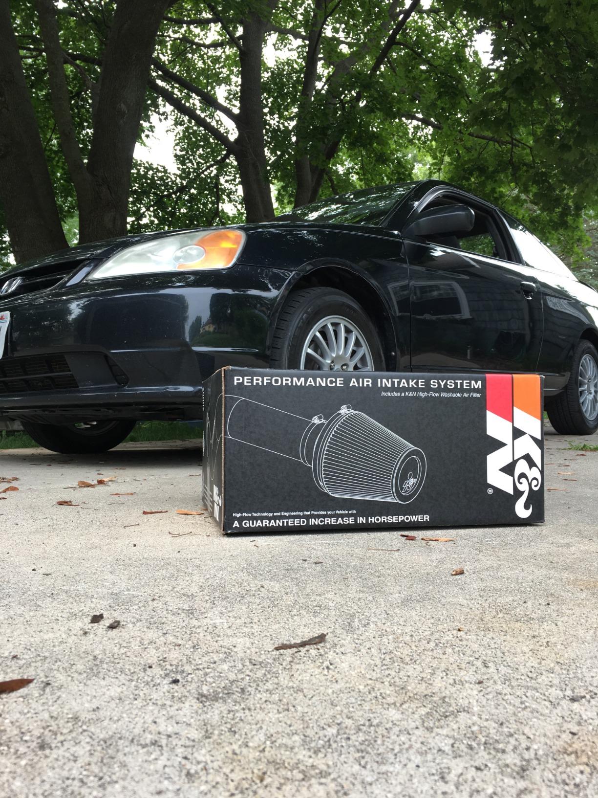 K&N Cold Air Intake Kit: Increase Acceleration & Engine Growl, Guaranteed to Increase Horsepower up to 5HP: Compatible with 1.6/1.7L, L4, 2001-2006 Honda/Acura (Civic VI, DX, EX, LX, Si, EL), 69-1008TB customer photo 2