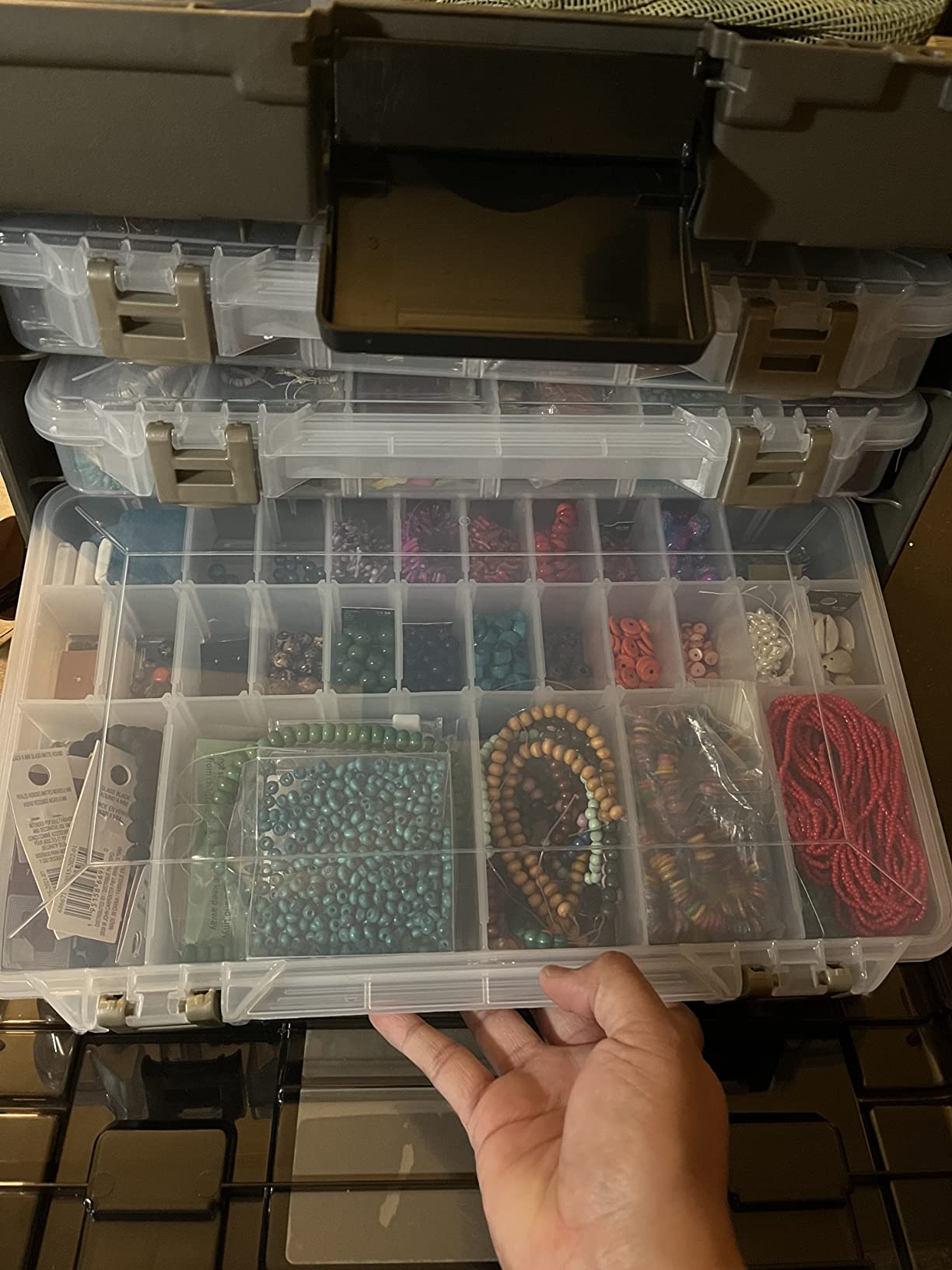 Plano Guide Series StowAway 4-By Rack System Tackle Box, Holds 4 3700 Utility Tackle Boxes, Quick-Access Top Storage with DuraView Lid, Durable Construction, Flexible, Adaptable Fishing Box customer photo 2
