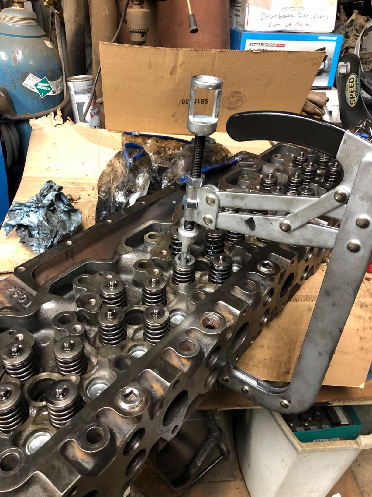 OTC 4572 Large Valve Spring Compressor | Includes Two Adapters to Fit Spring Retainers up to 1