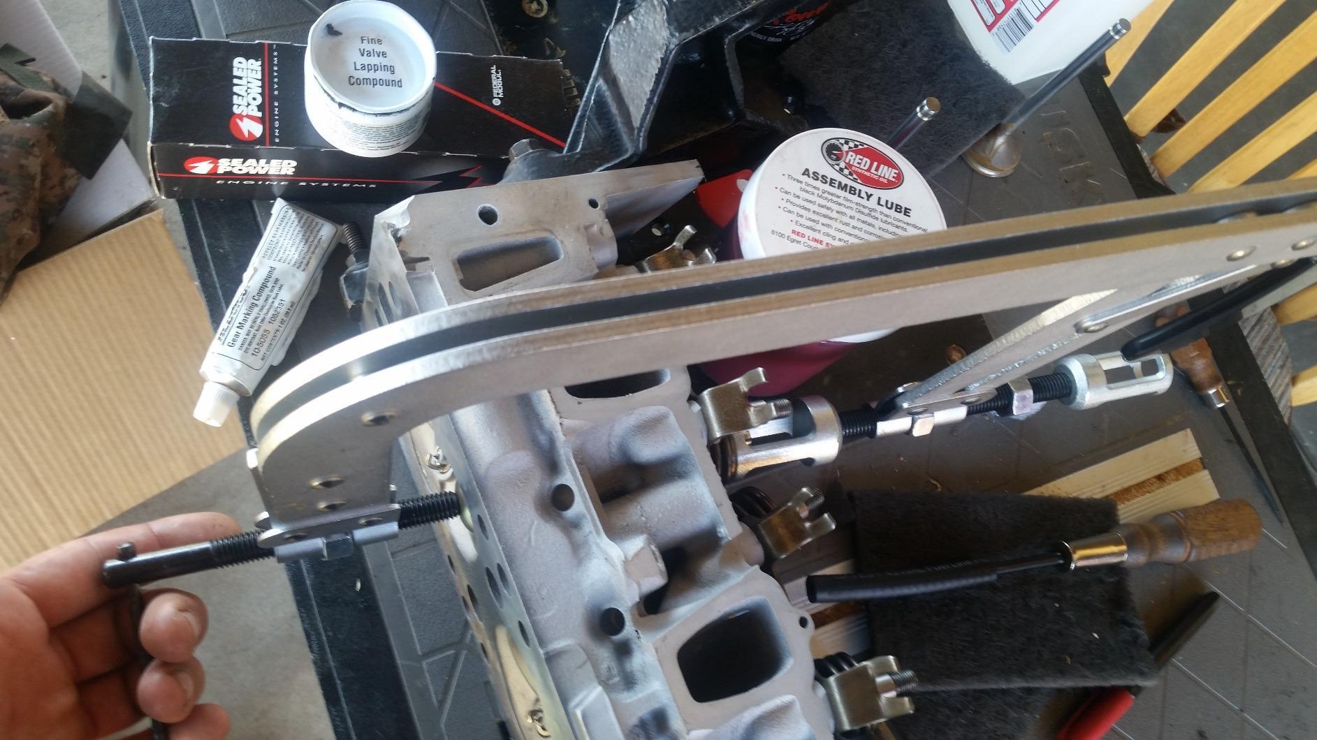 OTC 4572 Large Valve Spring Compressor | Includes Two Adapters to Fit Spring Retainers up to 1