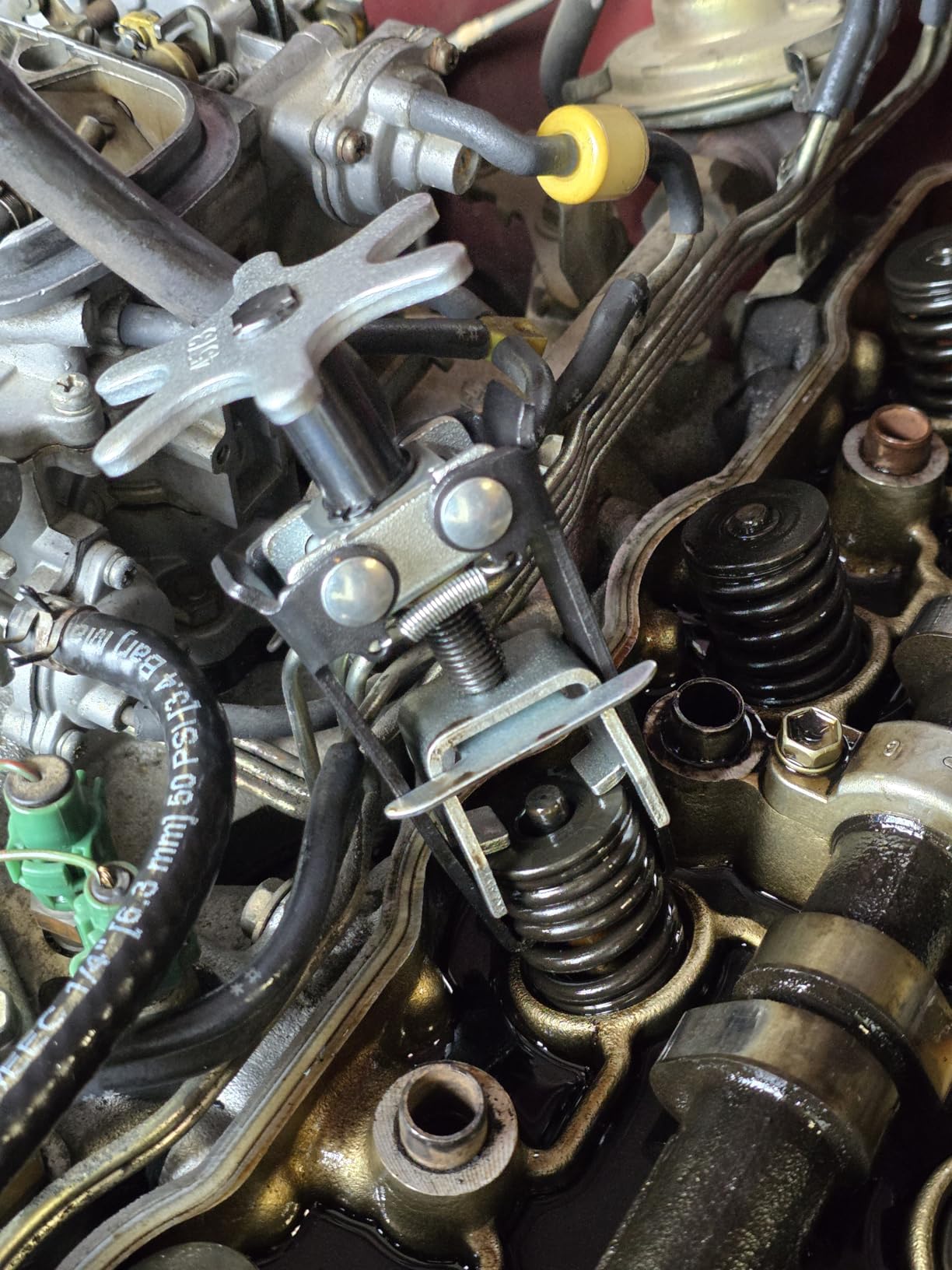 OTC 4573 Universal Overhead Valve Spring Compressor | Remove and Install Valve Springs without Cylinder Head Removal customer photo 1