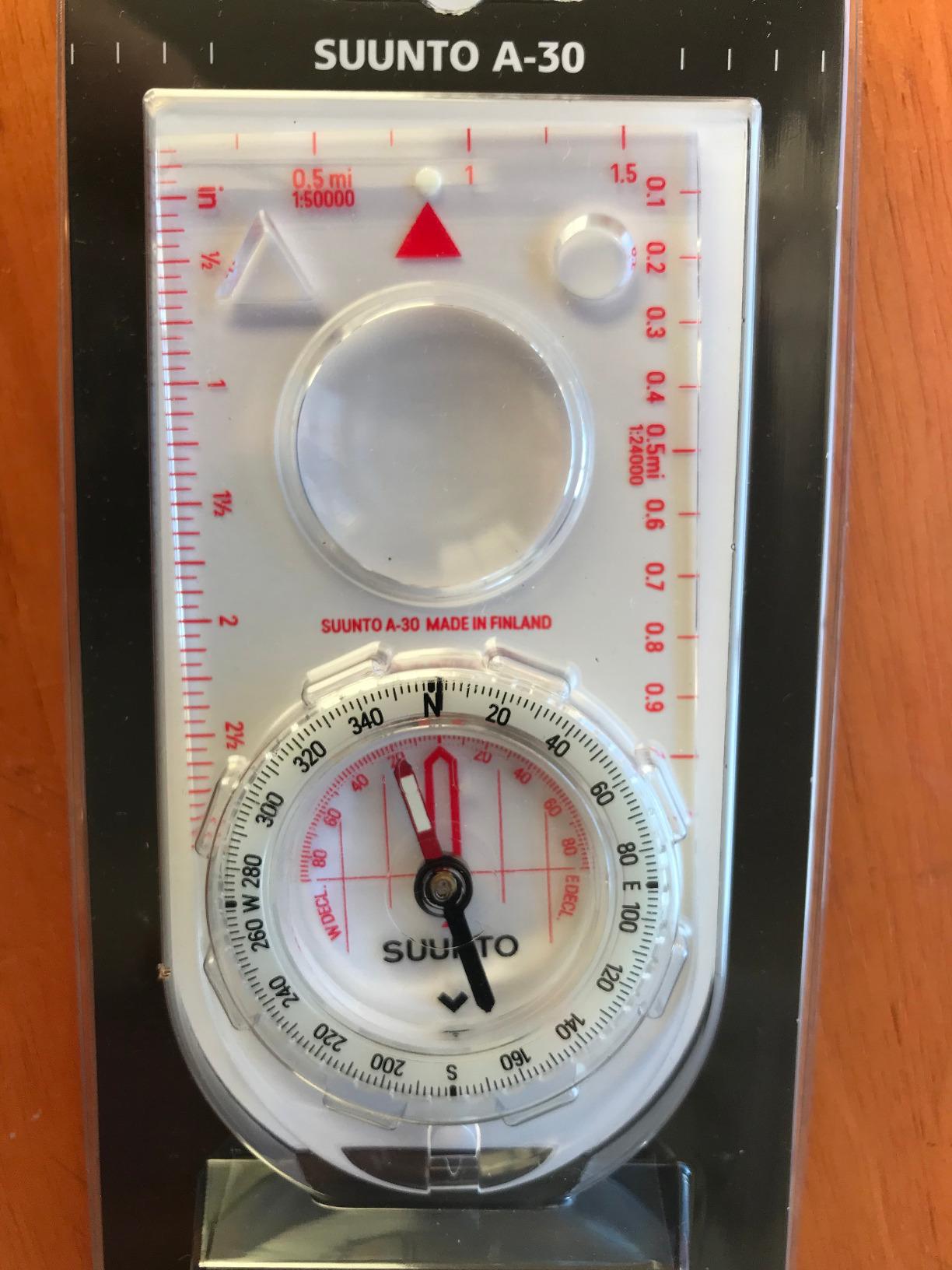 SUUNTO A-30 Compass: Compact, hiking compass with luminous markings in low light customer photo 2