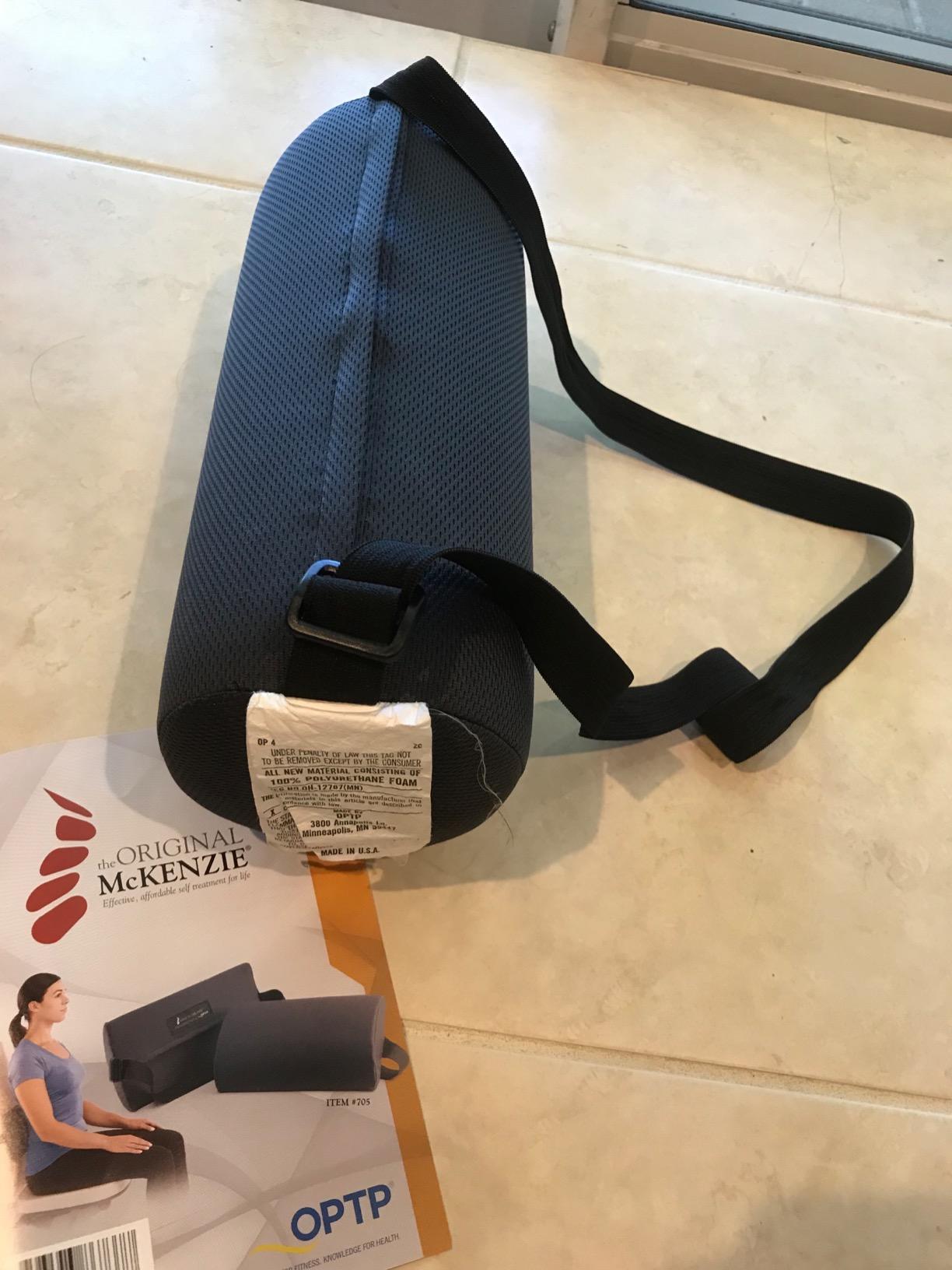 OPTP The Original McKenzie Slimline Lumbar Support, Slim Lumbar Cushion | Low back support for office chair, car seats & travel lumbar pillow, the preferred lumbar cushion by physical therapists customer photo 1