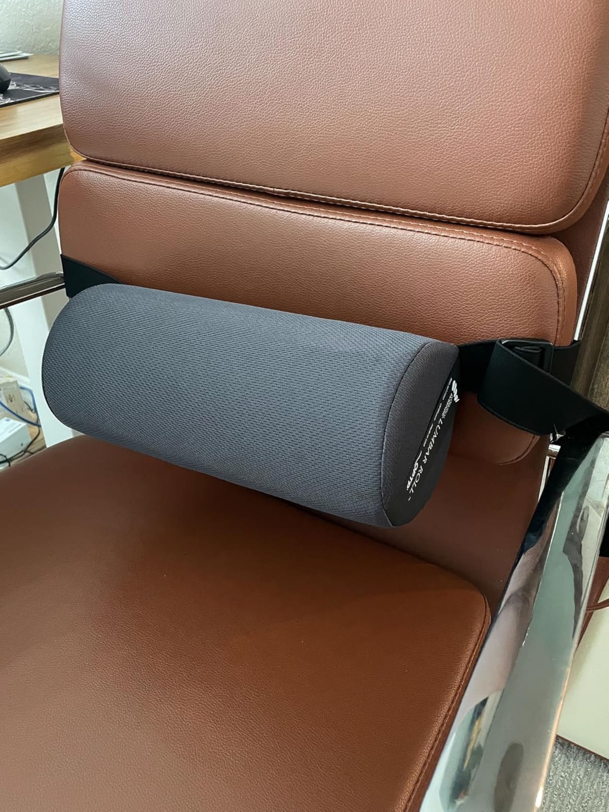 OPTP The Original McKenzie Lumbar Roll - Standard Density Low Back Support | Lumbar support for office chair & car seat back support cushion, the preferred lumbar pillow by physical therapists, USA made customer photo 1