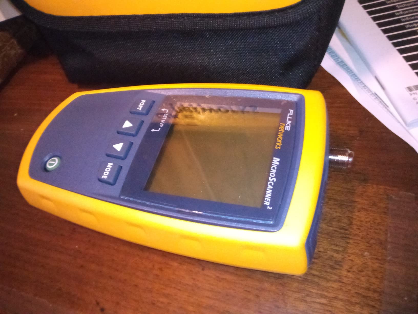 Fluke Networks MS2-100 MicroScanner2 Copper Cable Verifier with Built-In IntelliTone Toning, Troubleshoots RJ11, RJ45, Coax, Tests 10/100/1000Base-T, and Voip customer photo 1