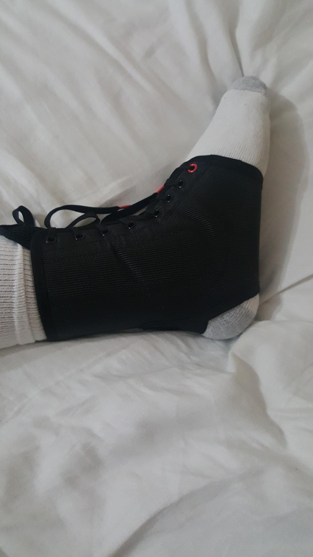 McDavid Adjustable Ankle Brace for Women Men, Sprained Ankle Support, Achilles Tendon Support, Injury Recovery, Lace Up Ankle Stabilizer Wrap for Running, Basketball, Volleyball, Soccer, Sports customer photo 2