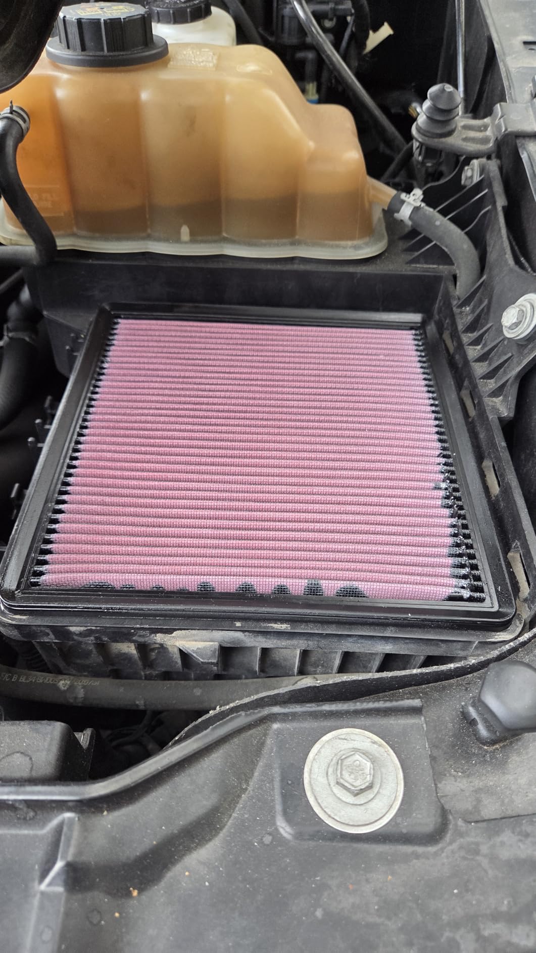 K&N High-Flow Original Lifetime Engine Air Filter: Increase Performance, Premium, Washable: Compatible with 2007-2026 FORD/LINCOLN: Expedition, F150, F250, F350, F450, F550, F560, Navigator, 33-2385 customer photo 1