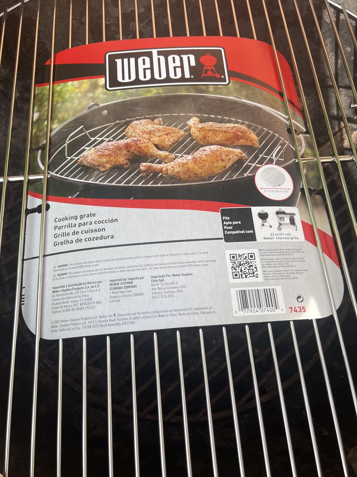 Weber Charcoal Cooking Grate for 22