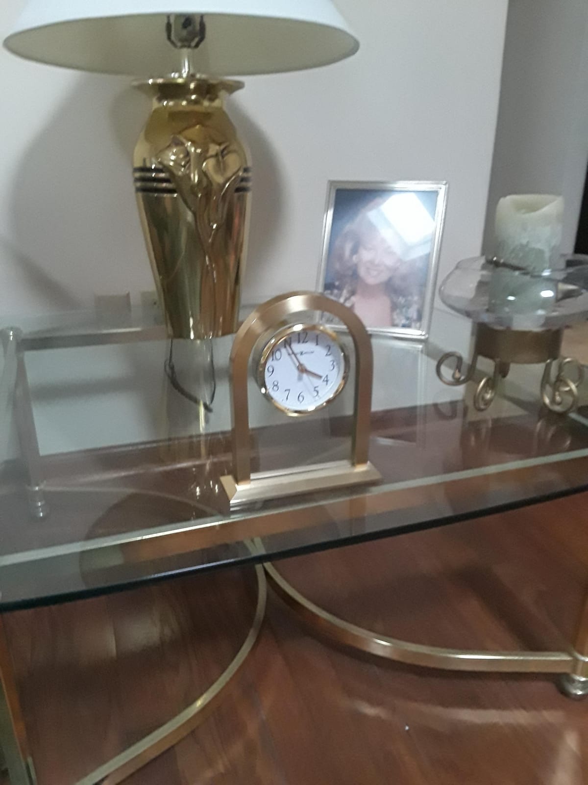 Howard Miller Imperial Brass Quartz Table Clock - Polished Finish, Glass Face - Mantel Clock for Home or Office, Gift for Wedding, Anniversary customer photo 1