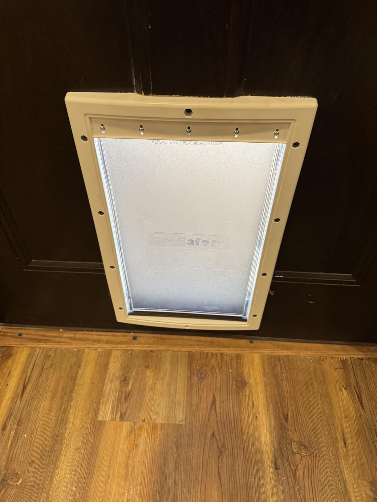 PetSafe Plastic Dog & Cat Door, Pets Up to 220 lb, X-Large | Flap Opening 13 5/8 in W x 23 5/8 in H, Snap-on Closing Panel, Paintable Frame, Easy DIY Install customer photo 2