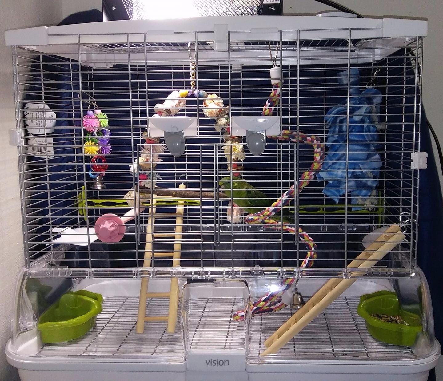 Vision M02 Wire Bird Cage, Bird Home for Parakeets, Finches and Canaries | Tall Medium customer photo 1