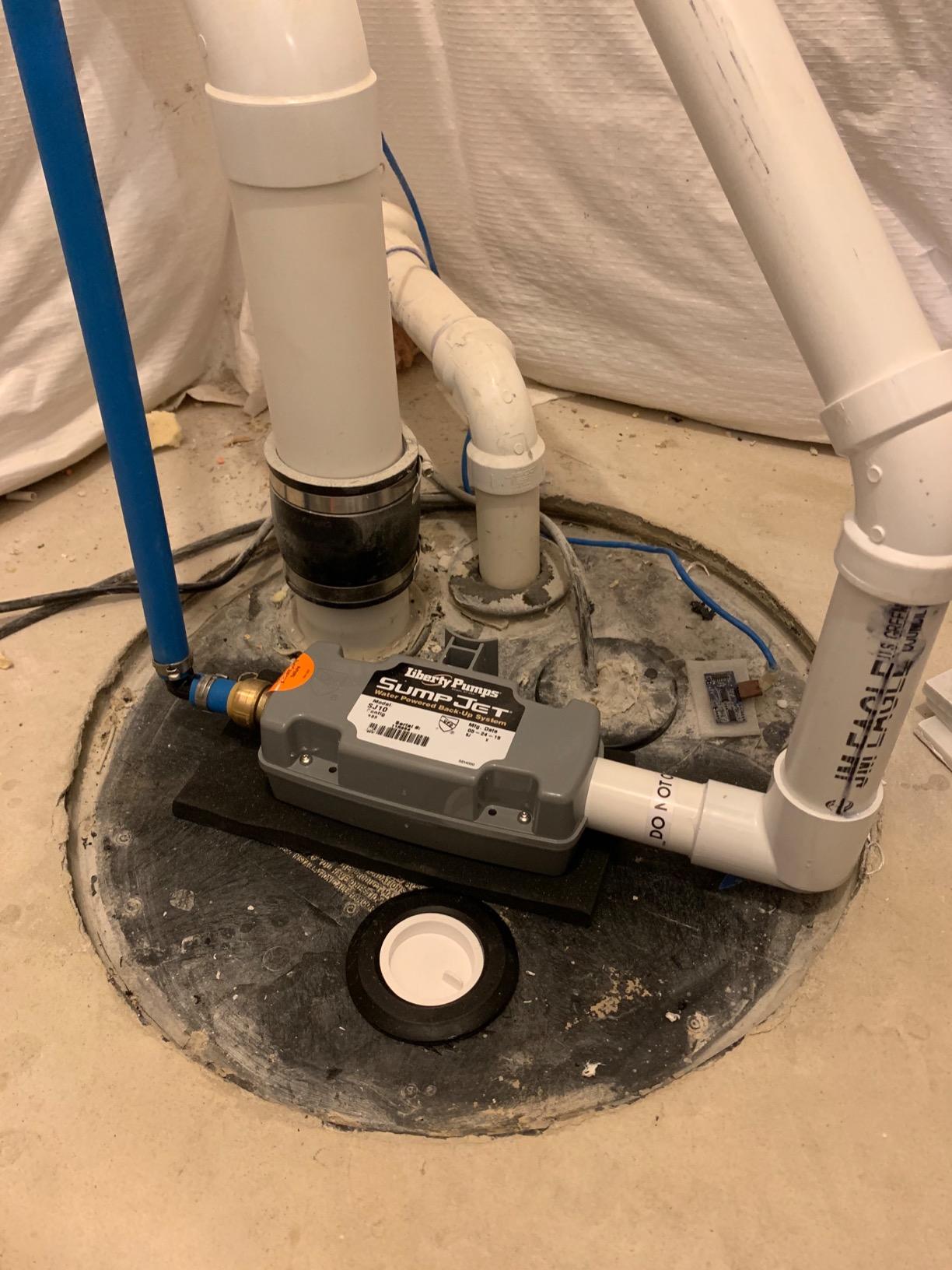 SumpJet Water Powered Backup Emergency Sump Pump customer photo 2