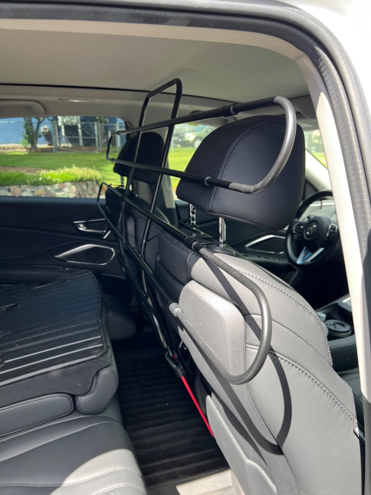 The ZooKeeper Original Zookeeper Car, SUV, and Truck Adjustable Dog Barrier | Universal Fit - Moves with All Your Vehicle Seats. Tilt. Slide. Recline. Easy Install - Strong Metal Tubing Gate Pet Divider customer photo 2