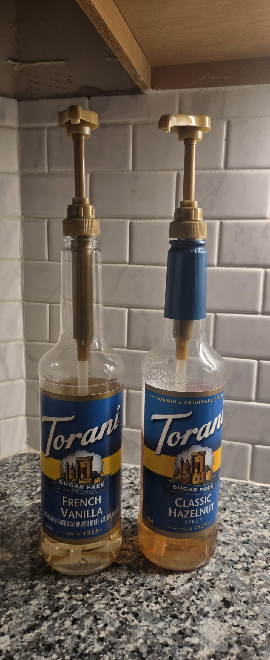 Syrup Pump Compatible with Torani, DaVinci and Skinny (Set of 2) - fits bottles (25.4 oz-750ml) (Gold) customer photo 1