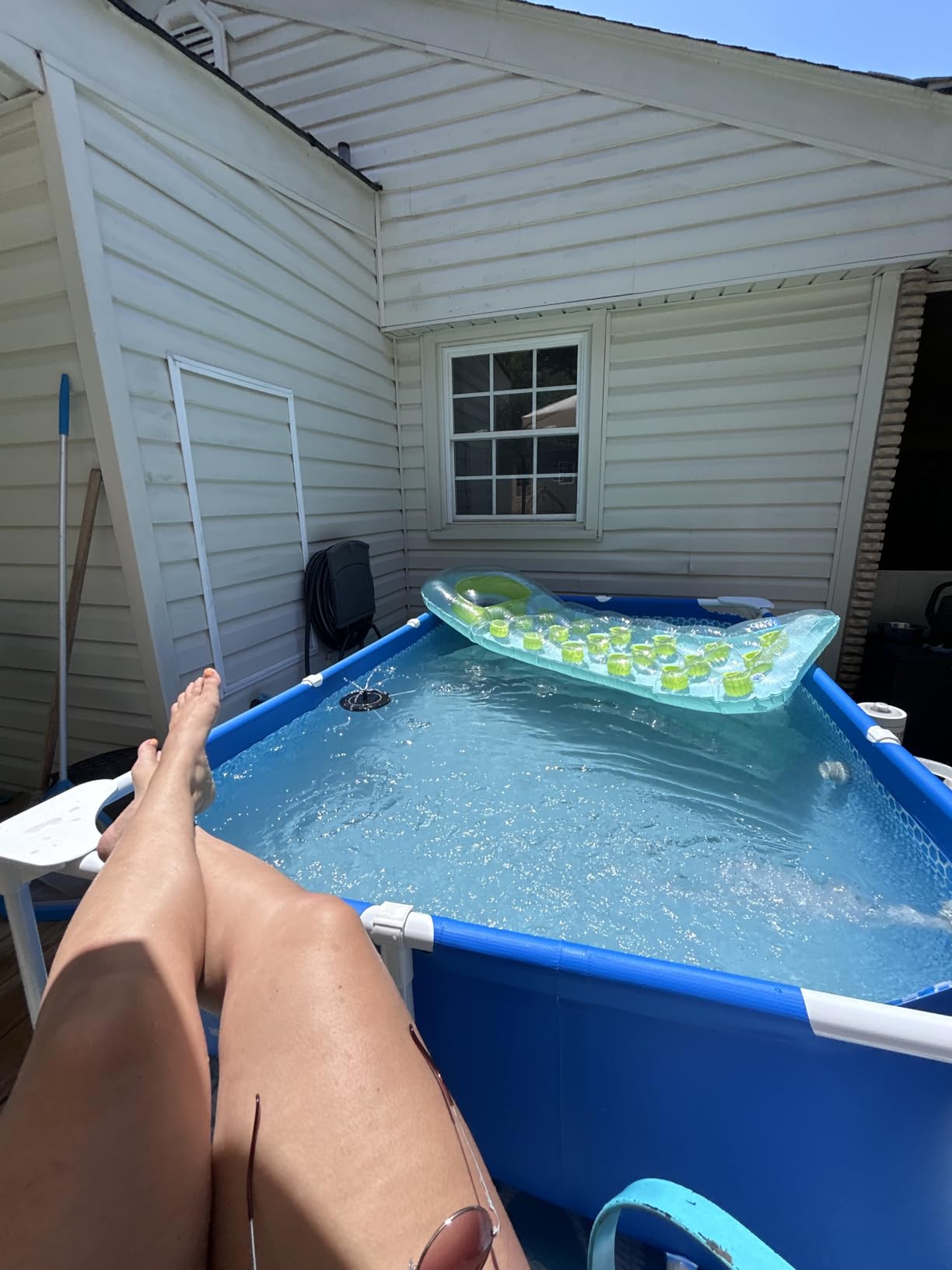 INTEX Metal Frame 9ft 10in x 6ft 6.75in x 29.5in Above Ground Swimming Pool | 28272EH - Pool Only (Pump Not Included) customer photo 2