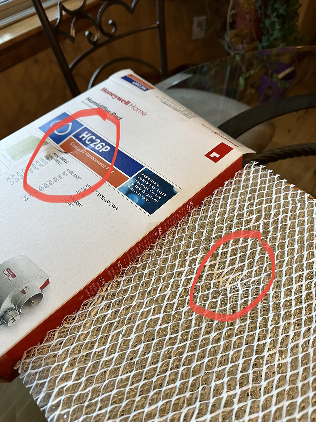 Honeywell Home HC26P Whole House Humidifier Pad 10 x 13 x 1.5 inches | HC26P customer photo 1