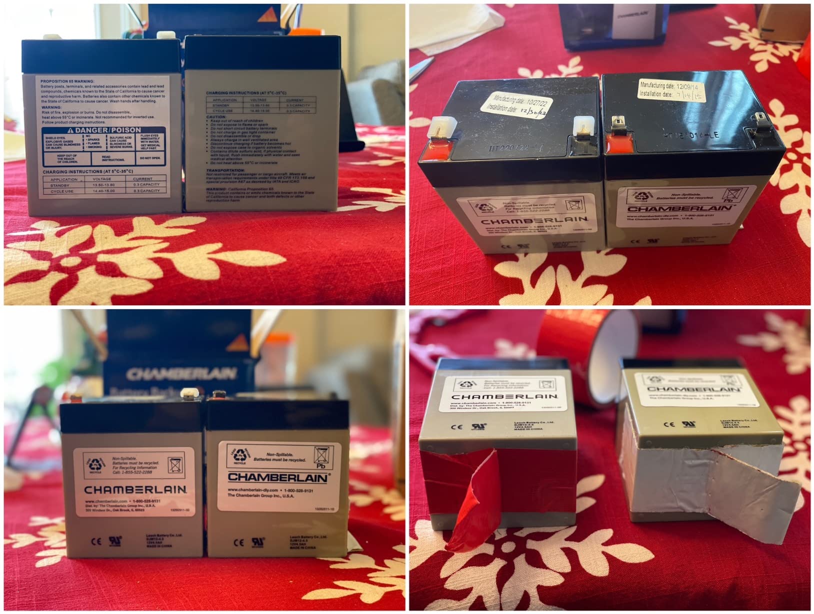 CHAMBERLAIN / LiftMaster / Craftsman 4228 Replacement Battery for Battery Backup Equipped Garage Door Openers (Packaging May Vary) Medium customer photo 2
