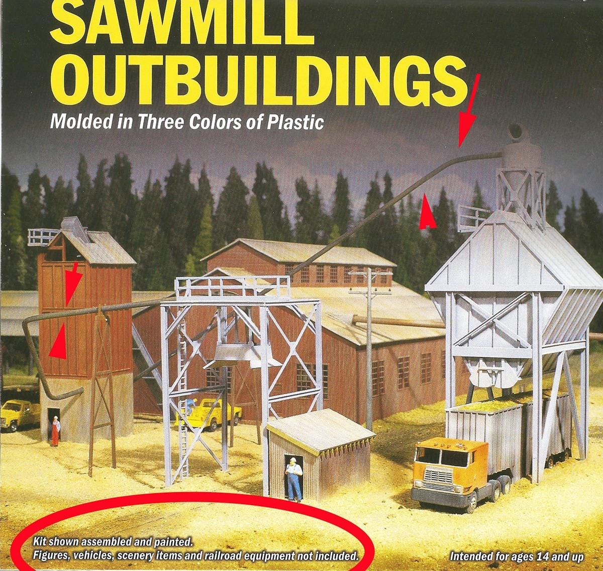 Walthers Cornerstone HO Scale Model Sawmill Outbuildings customer photo 1