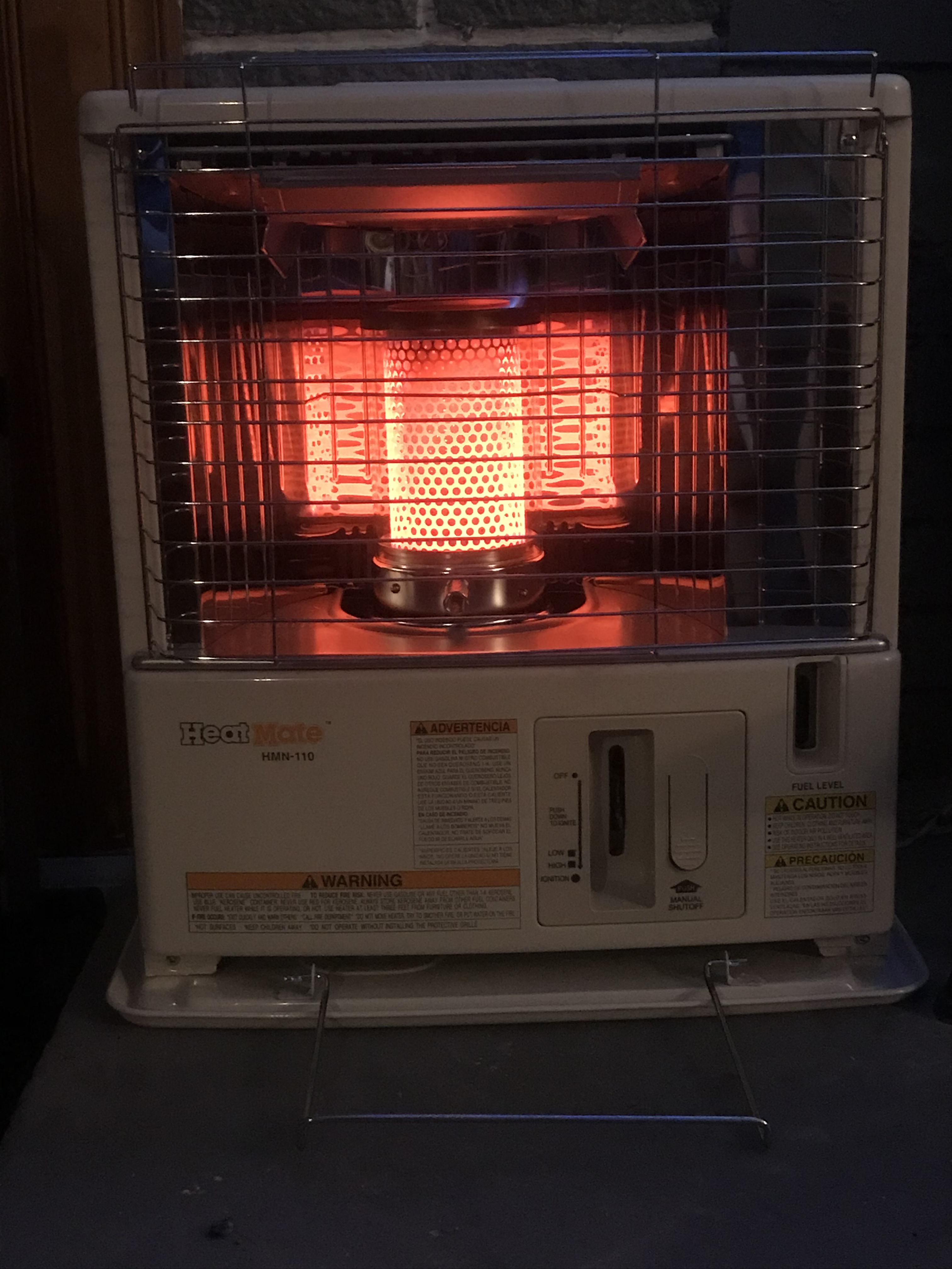 Sengoku HeatMate Portable Kerosene Heater, 10,000 BTU, Cordless, White | Heats Up to 400 Sq Ft, 1.2 Gal Tank, Up to 14 Hr Burn Time, Automatic Safety Shut-Off, Tip-Over Switch, Push-Button Start customer photo 2