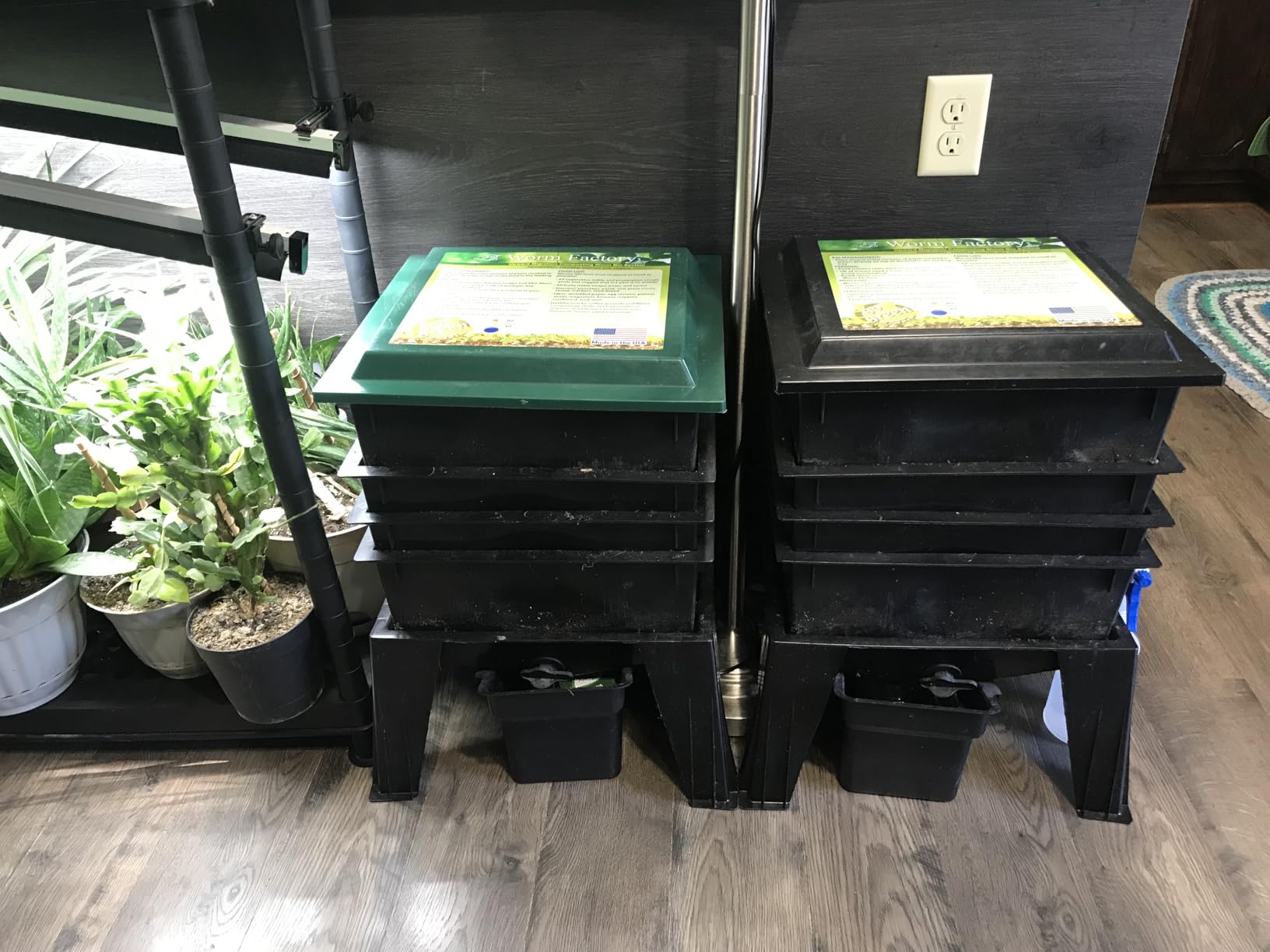 Worm Factory 360 Black US Made Composting System for Recycling Food Waste at Home - 4 Trays for Efficient Vermicomposting - Durable, Space-Efficient Design, Easy to Assemble, No Odor customer photo 2
