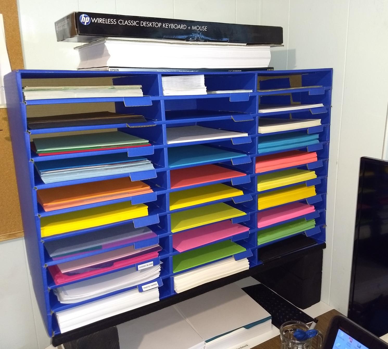 Pacon Classroom Keepers 30-Slot Mailbox, Blue (001318) customer photo 1