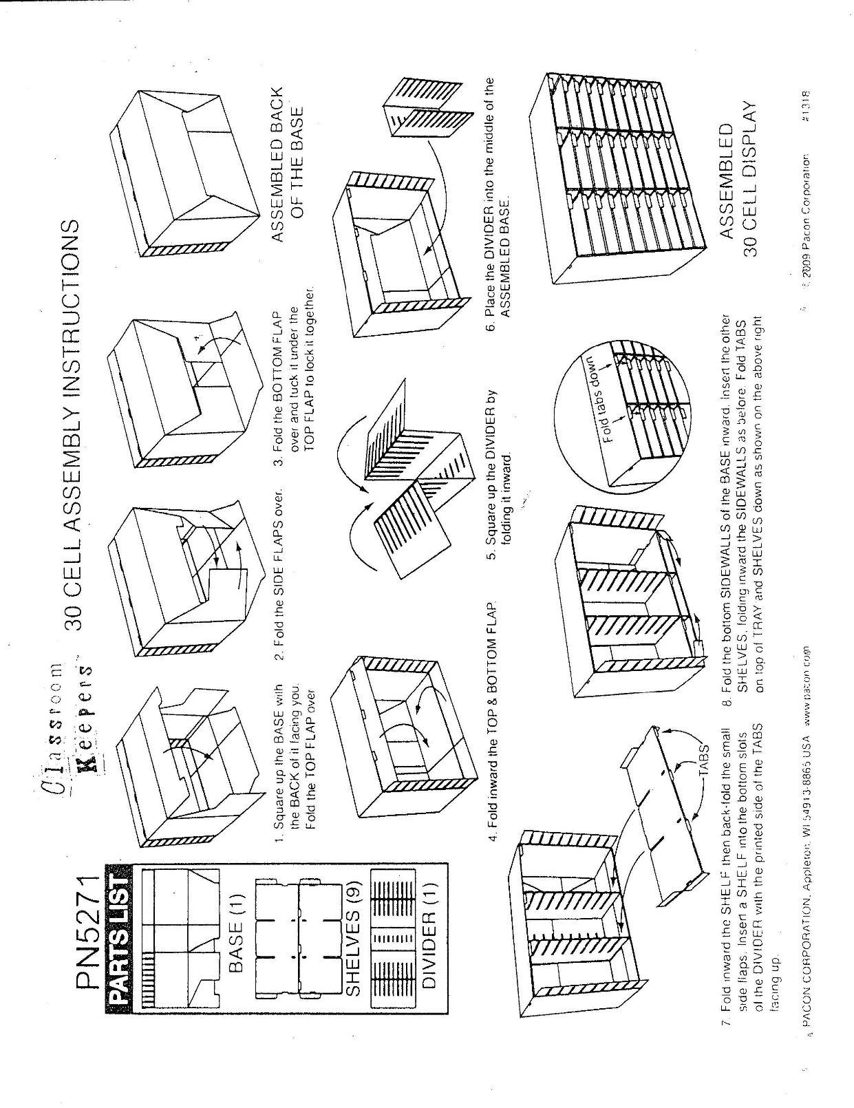 Pacon Classroom Keepers 30-Slot Mailbox, Blue (001318) customer photo 2