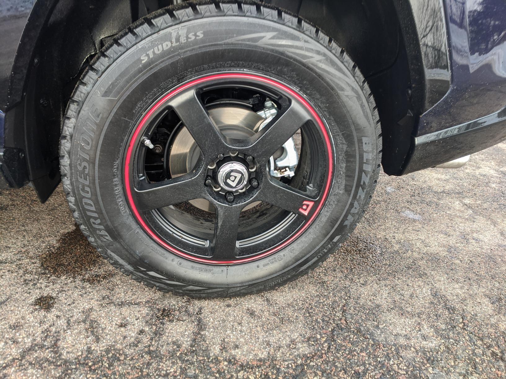 Motegi Mr116 Fs5 Wheel, 17x7.0 +40 Offset 5x100/5x114.3, Matte Black Red Racing Stripe - MR11677031740 customer photo 2