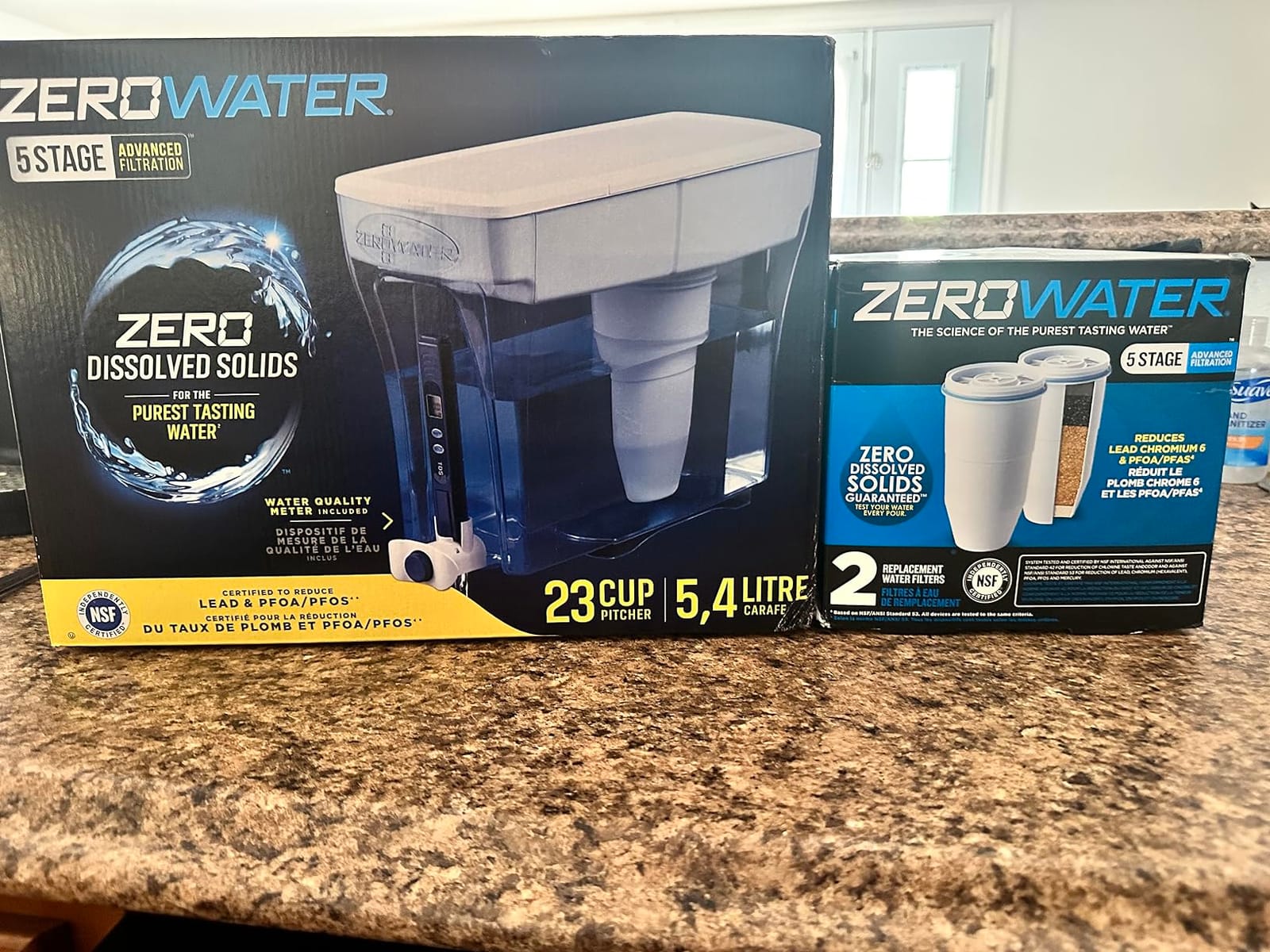 ZeroWater 23-Cup Water Filter Dispenser Removes PFOA/PFAS | IAPMO certified: Lead, PFOA/PFOS, chromium, mercury; 5-stage Advanced Filtration; 0 TDS Water Filter Pitcher customer photo 2