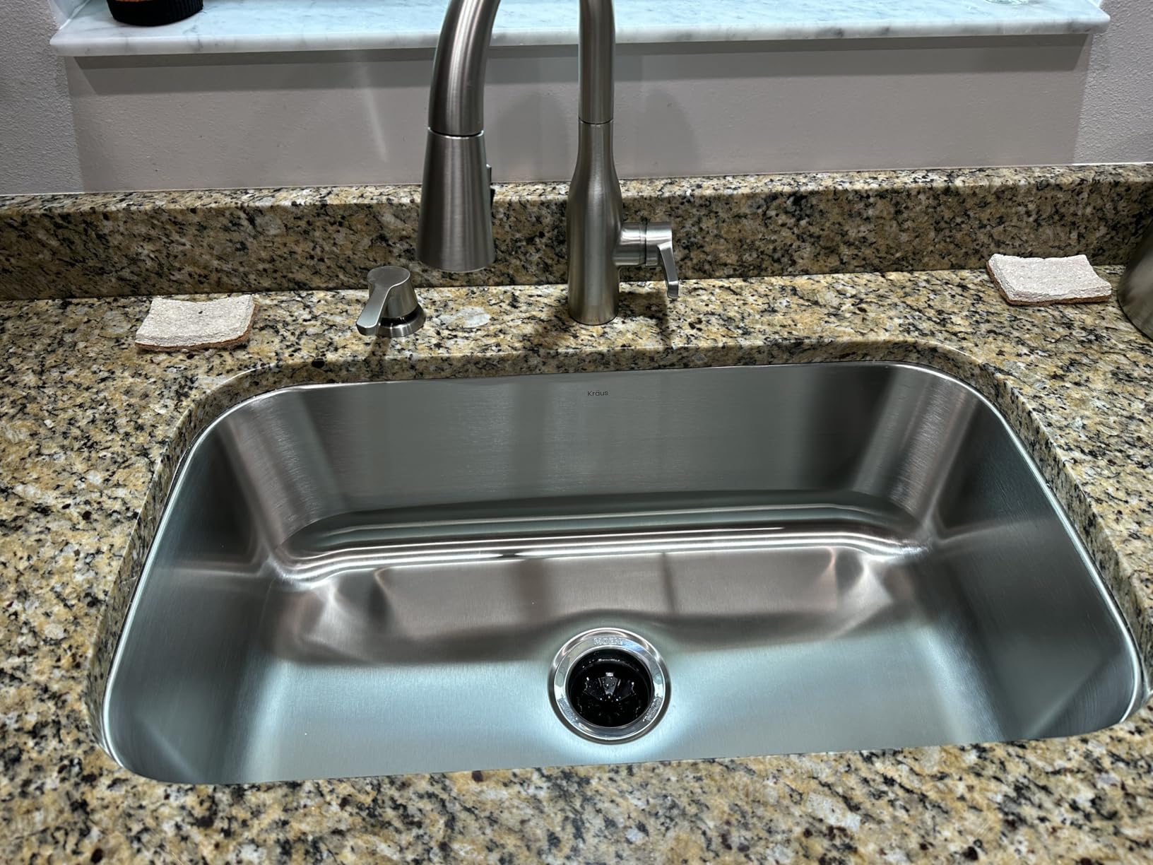 Kraus 31 1/2 Inch Stainless Steel Kitchen Sink, Durable 18 Gauge Single Bowl Kitchen Sinks Undermount, KBU14 customer photo 1
