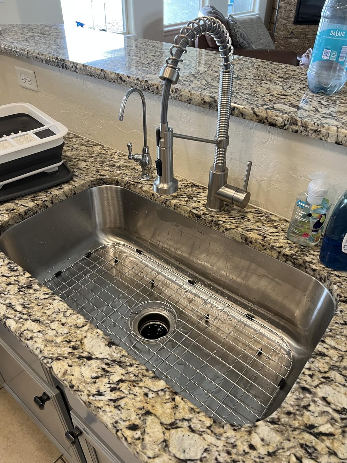 Kraus 31 1/2 Inch Stainless Steel Kitchen Sink, Durable 18 Gauge Single Bowl Kitchen Sinks Undermount, KBU14 customer photo 2