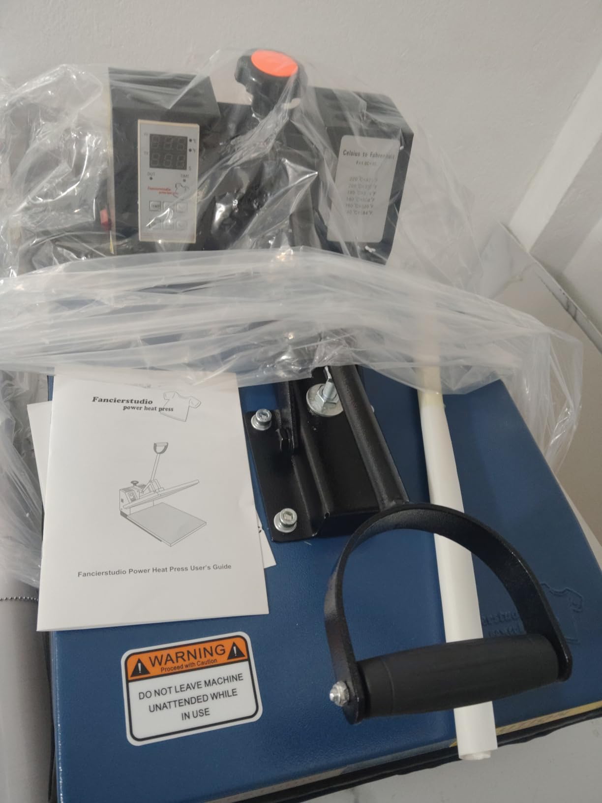 Fancierstudio Digital Heat Press 15 x 15 Sublimation Rhinestone Heat T-Shirt Machine customer photo 2