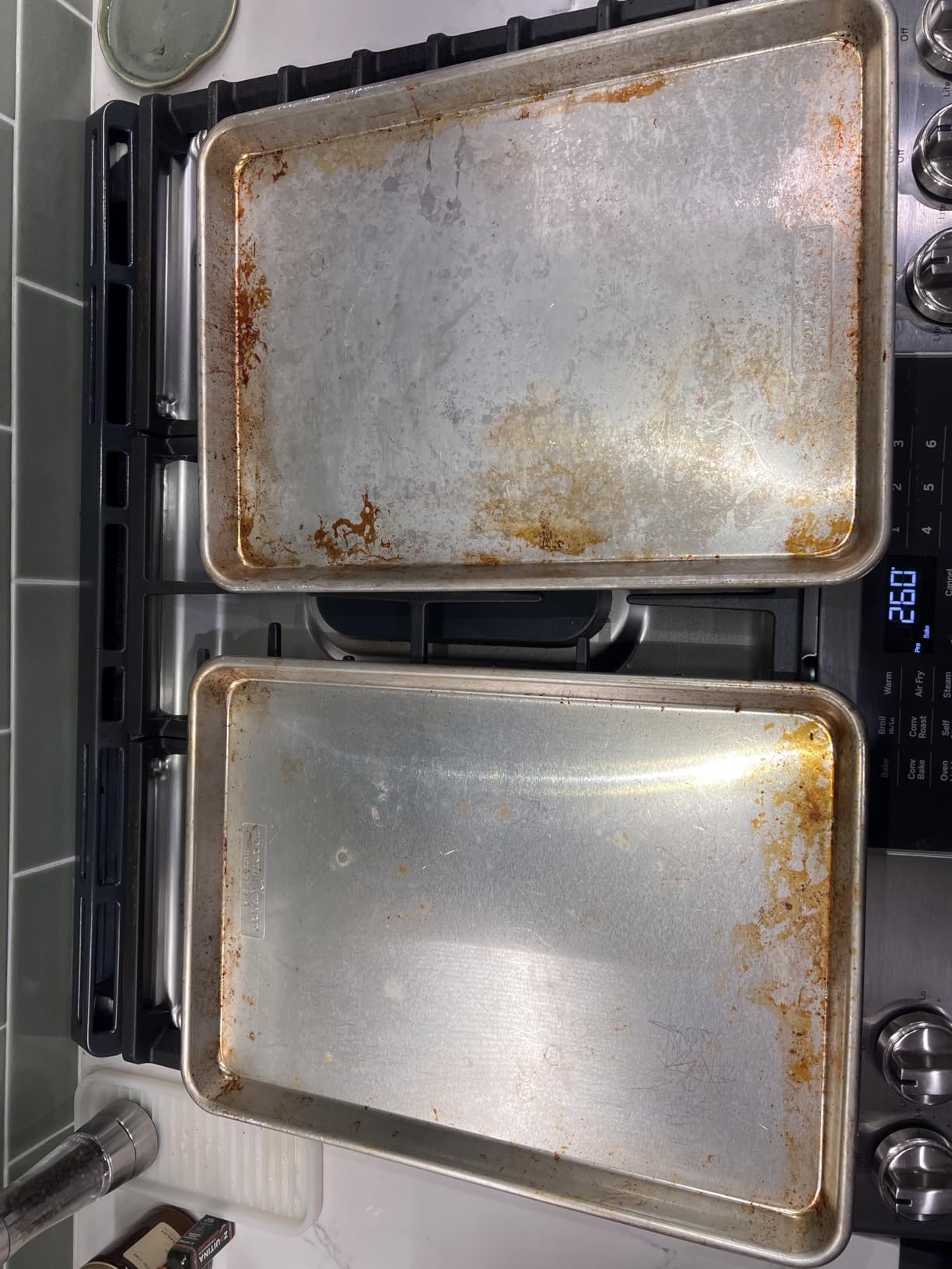 Nordic Ware Naturals Half Sheet - USA Made Aluminum Commercial Quality Sheet Pan for Baking or Roasting, Encapsulated Galvanized Steel Rim Prevents Warping, 2-Pack customer photo 1